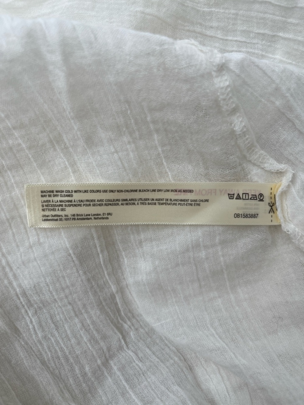 NWOT Free People White Sheer Flared Button-Up Tunic - Picture 4 of 6